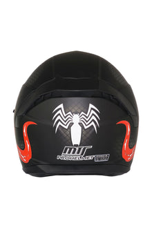 M-910 STARLİNE MAT SİYAH-KIRMIZI GÜNEŞ VİZÖRLÜ KASK (SİYAH CAMLI)
