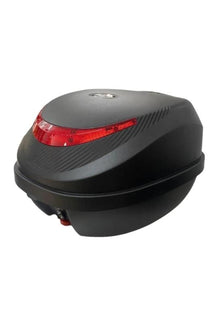 GAFF G32 Carbon Tasarımlı Motosiklet Arka Çanta 32 Litre Sırt Dayamalı Port Bagaj Kilitli Siyah