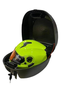 GAFF G32 Carbon Tasarımlı Motosiklet Arka Çanta 32 Litre Sırt Dayamalı Port Bagaj Kilitli Siyah
