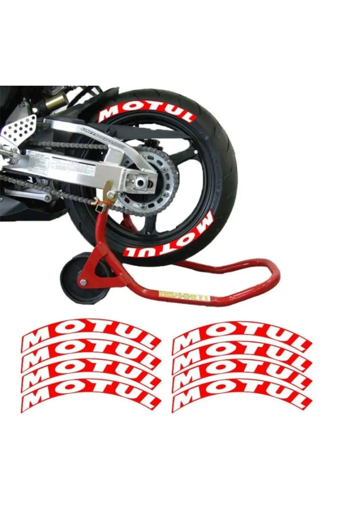 MOTUL KIRMIZI 3D LASTİK YANAK YAZISI