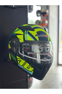 LS5 Kapalı Kask Güneş Gözlüklü Karışık Desenli Kask