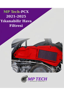 PCX 2021-2025 Kırmızı Hava Filtresi