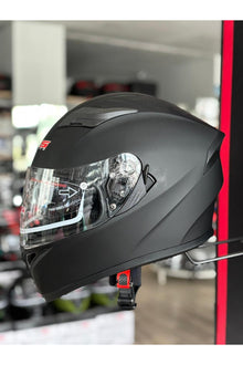LS5 Kapalı Kask Güneş Gözlüklü Kask Siyah