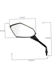 10mm Modifiye Motosiklet Aynası Kaliteli Kullanışlı ve Dayanıklı Tasarım