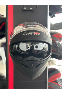 LS5 Kapalı Kask Güneş Gözlüklü Kask Siyah
