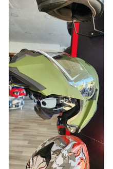 LS5 Çene Açılır Güneş Gözlüklü Kask Yeşil